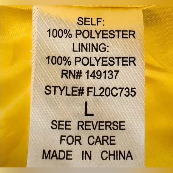 Leopard Print Sherpa Big Collar Jacket Mustard Lining Women Size Large NWT - Picture 8 of 9